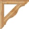 Ekena Millwork Funston Slat Rough Sawn Bracket w/ Offset Brace, Western Red Cedar, 8"W x 44"D x 44"H BKT0806X44X44FST06RWR - alternate 4